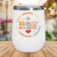 Groovy Enrollment Secretary Back To School Wine Tumbler Groovy Enrollment Secretary Back To School Wine Tumbler