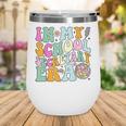 Groovy In My School Secretary Era Back To School Wine Tumbler