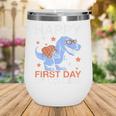 Happy First Day Of CollegeRex Dinosaur Back To School Wine Tumbler Happy First Day Of CollegeRex Dinosaur Back To School Wine Tumbler