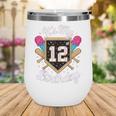It's My 12th Birthday Baseball Fan Celebration Wine Tumbler