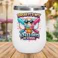 It's My 6733 Days Of School Baseball Ice Cream Dripping Wine Tumbler