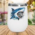 Kids Shark With School Books Back To School Shark Lovers Wine Tumbler Kids Shark With School Books Back To School Shark Lovers Wine Tumbler