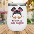 Little Miss 3rd Grade Messy Bun Back To School Wine Tumbler Little Miss 3rd Grade Messy Bun Back To School Wine Tumbler