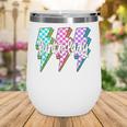 Lunch Lady Back To School Checkered First Day Of School Wine Tumbler