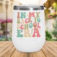 Math Coach In My Back To School Era Women Groovy Wine Tumbler