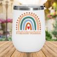 Math Interventionist Rainbow Appreciation Day Back To School Wine Tumbler