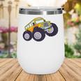 Monster Truck School Bus Yellow Back To School Kids Toddler Wine Tumbler Monster Truck School Bus Yellow Back To School Kids Toddler Wine Tumbler