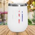Patriotic Baseball Catcher American Flag Sports Tee Wine Tumbler Patriotic Baseball Catcher American Flag Sports Tee Wine Tumbler
