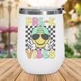 Pre-K Vibes Smile Face Back To School Pre-K Wine Tumbler Pre-K Vibes Smile Face Back To School Pre-K Wine Tumbler