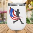 Puerto Rico Baseball Flag Player Boricua Heritage Sports Wine Tumbler Puerto Rico Baseball Flag Player Boricua Heritage Sports Wine Tumbler