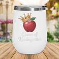 Queen Of Kindergarten Graduation Back To School Girl Wine Tumbler