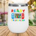 Retro Back To School Kindergarten Ready To Level Up Gamer Wine Tumbler