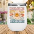 Retro Kindergarten Daisy Colorful Back To School Student Kid Wine Tumbler Retro Kindergarten Daisy Colorful Back To School Student Kid Wine Tumbler