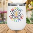 Retro Pencil School Counselor Back To School For Counselor Wine Tumbler