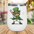 St Patrick’s Day Leprechaun Baseball Irish Graphic Wine Tumbler