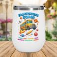 Transportation Squad School Bus Back To School Retro Wine Tumbler