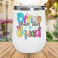 Women Office Squad Dream Team Back To School Front Office Wine Tumbler Women Office Squad Dream Team Back To School Front Office Wine Tumbler