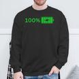 100バッテリー – 100バッテリー I おもしろい 高エネルギーパーセント スウェットシャツ 高齢者への贈り物