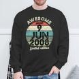 15歳の誕生日 2008年6月9日 15歳の誕生日 長袖tシャツ スウェットシャツ 高齢者への贈り物