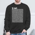 314 円周率の日 数学 非合理数 円周率 長袖tシャツ スウェットシャツ 高齢者への贈り物