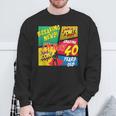 40 Years Old Birthday Comic Style Book Lover Party Sweatshirt Gifts for Old Men