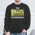 The Backrooms Creepypasta Memeへようこそ スウェットシャツ 高齢者への贈り物