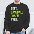 Best Baseball Coach Ever スウェットシャツ 高齢者への贈り物