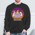 Book Ghost Reading Halloween Teacher For Men Women Sweatshirt Gifts for Old Men