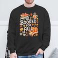 All Booked For Fall Cute Book Lover Autumn Reading Bookish Sweatshirt Gifts for Old Men