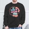 My Books Are Calling Book Lover Quote Sweatshirt Gifts for Old Men
