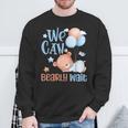 Cute We Can Bearly Wait For Gender Neutral ベビーシャワーパーティー スウェットシャツ 高齢者への贈り物
