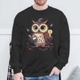 Cute Wizard Owl Reading Book Magic Candle Sweatshirt Gifts for Old Men Cute Wizard Owl Reading Book Magic Candle Sweatshirt Gifts for Old Men