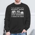 A Day Without Books Book Lovers Quote T-Shirt Sweatshirt Gifts for Old Men
