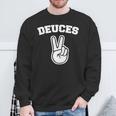 Deuces Finger Deuces 長袖tシャツ スウェットシャツ 高齢者への贈り物