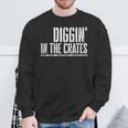 Diggin In In The Cates レコードボックス スウェットシャツ 高齢者への贈り物