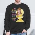 Disney Princess Never Judge A Book By Its Cover Sweatshirt Gifts for Old Men