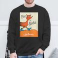 Dr Seuss Fox In Socks Book Cover Sweatshirt Gifts for Old Men Dr Seuss Fox In Socks Book Cover Sweatshirt Gifts for Old Men