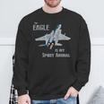 The Eagle Is Mypirit Animal F-15 戦闘機 飛行機 スウェットシャツ 高齢者への贈り物