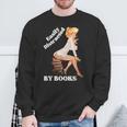 Easily-Distracted By Books Pin-Up Girl Sexy Anime Retro Art Sweatshirt Gifts for Old Men