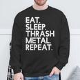 Eatleep Thrash メタルリピート 音楽 スウェットシャツ 高齢者への贈り物