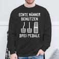 Echte Männer Benutzen Drei ペデール 旧車 手動運転 スウェットシャツ 高齢者への贈り物
