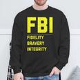 Fbi Motto 「Fidelity Bravery Integrity」 法執行機関 スウェットシャツ 高齢者への贈り物