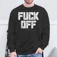 メンズ Fuck Off Thrash メタル スウェットシャツ 高齢者への贈り物