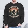Bigfoot Hard To Find Retro Sasquatch Sweatshirt Gifts for Old Men