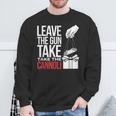 Leave The Gun Take The Cannoli メンズ レディース イタリア国旗 スウェットシャツ 高齢者への贈り物