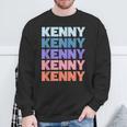 Modern Repeated Text Kenny スウェットシャツ 高齢者への贈り物
