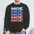 Modern Repeated Text Moe スウェットシャツ 高齢者への贈り物
