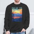 Galaxirginia Usa 山景色 サンセットスタイルデザイン スウェットシャツ 高齢者への贈り物