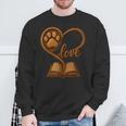 Girl Who Loves Dogs & Books Heart Dog Lover Reader Reeding Sweatshirt Gifts for Old Men Girl Who Loves Dogs & Books Heart Dog Lover Reader Reeding Sweatshirt Gifts for Old Men