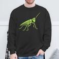 Grasshopper ミニマリストのバッタかわいい昆虫小さなバッタ スウェットシャツ 高齢者への贈り物